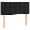 vidaXL Kopfteil Schwarz 80x5x78/88 cm Samt