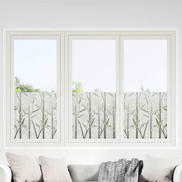 vidaXL Fensterfolien 2 Stk. Matt Bambus-Muster PVC