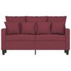 vidaXL 2-Sitzer-Sofa Weinrot 120 cm Stoff