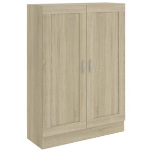 vidaXL B&uuml;cherschrank Sonoma-Eiche 82,5x30,5x115 cm Holzwerkstoff