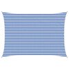 vidaXL Sonnensegel 3,5 x 5 m HDPE Rechteckig Blau und Wei&szlig;