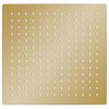 vidaXL Regenbrause Edelstahl 30x30 cm Quadrat Golden