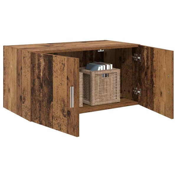 vidaXL Wandschrank Altholz 80 x 42,5 x 40 cm Holzwerkstoff