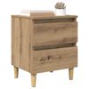 vidaXL Bettschrank Artisan-Eiche 40 x 35 x 50 cm Holzwerkstoff