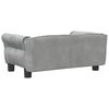 vidaXL Hundebett Hellgrau 70x45x30 cm Samt