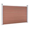 vidaXL Gartenzaun WPC 526x106 cm Braun