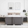 vidaXL Bettrahmen mit Matratze Grau 140 x 200 cm Stoff