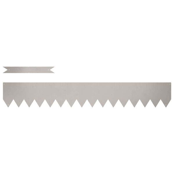 vidaXL Raseneinfassung 20 pcs Braun 100 x 0,05 x 20 cm Wetterfeststahl