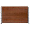 vidaXL Paletten-Aufsatzrahmen 3 Stk. Braun 100x50 cm Massivholz Kiefer