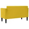 vidaXL Zweisitzer-Sofa Gelb 111 cm Samt