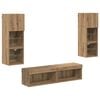 vidaXL TV-Wandm&ouml;bel 6 pcs Artisan-Eiche Holzwerkstoff