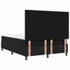 vidaXL Boxspringbett mit Matratze mit LED Schwarz 160 x 200 cm Stoff
