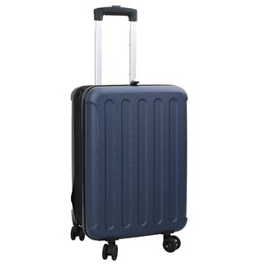 vidaXL Koffer mit Schloss Dunkelblau 34 x 23 x 55,5 cm ABS Kunststoff