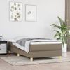 vidaXL Boxspringbettgestell Taupe 100x200 cm Stoff