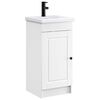 vidaXL Badezimmerschrank mit Waschbecken Wei&szlig; 42 x 40 x 84,5 cm