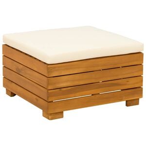 vidaXL Garten-Fu&szlig;hocker Massivholz Akazie Braun