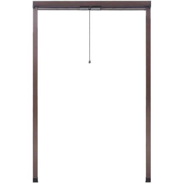 Braunes aufrollbares Insektengitter f&uuml;r Fenster 120 x 170 cm