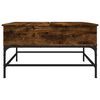 vidaXL Couchtisch R&auml;uchereiche 80x80x45 cm Holzwerkstoff und Metall