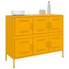 vidaXL Sideboard Senfgelb 100,5x39x79 cm Stahl