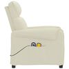 vidaXL Massagesessel Elektrisch Creme Kunstleder