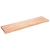 vidaXL Wandregal Hellbraun 120x30x(2-4) cm Massivholz Eiche Behandelt
