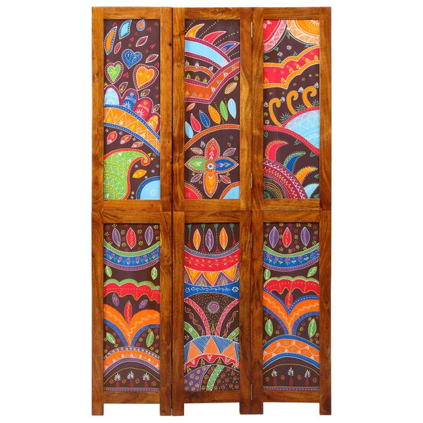 vidaXL Raumteiler Honigbraun 105 x 1,5 x 180 cm Massivholz Akazie