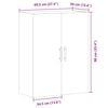 vidaXL Wandschrank Altholz-Optik 69,5x34x90 cm