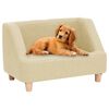 vidaXL Hundesofa Creme 60x37x39 cm Leinen
