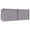 vidaXL Pavillon mit Vorh&auml;ngen 3 x 6 m Anthrazit Stahl