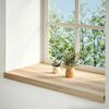 vidaXL Fensterb&auml;nke 2 Stk. Unbehandelt 80x40x2 cm Massivholz Eiche