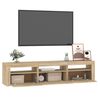 vidaXL TV-Schrank mit LED-Leuchten Sonoma-Eiche 180x35x40 cm
