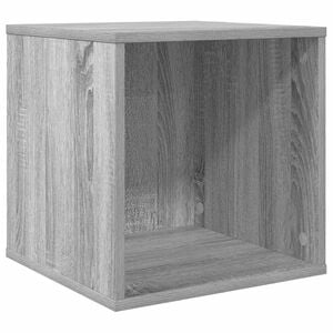 vidaXL Vinyl Album Box Sonoma-Grau 37 x 36,5 x 38 cm Holzwerkstoff