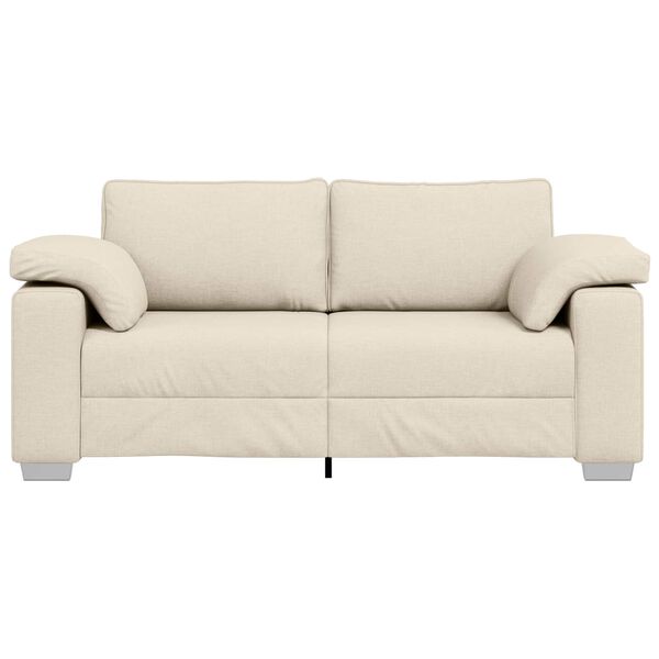 vidaXL Sofa Beige 180 x 77 x 82 cm Leinenmischgewebe