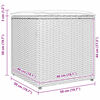 vidaXL Kissenbox mit Speicher Braun 50 x 50 x 50 cm Poly-Rattan