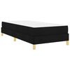 vidaXL Boxspringbett mit Matratze Schwarz 100 x 200 cm Stoff