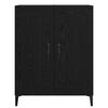 vidaXL Sideboard Schwarz Eichen-Optik 69,5 x 34 x 90 cm Holzwerkstoff