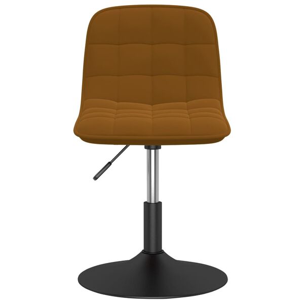 vidaXL Esszimmerstuhl Drehbar Braun Samt