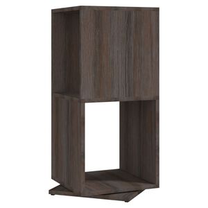 vidaXL Drehregal Grau und Sonoma-Eiche 34,5x34,5x75,5 cm Holzwerkstoff