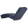 vidaXL Massage Chaiselongue Grau Wildleder-Optik