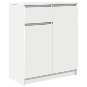 vidaXL Sideboard mit Schublade Wei&szlig; 71x35x84 cm Holzwerkstoff