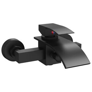 vidaXL Duschmischer Schwarz G 1 / 2 Zoll