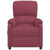 vidaXL Massagesessel Elektrisch Weinrot Stoff