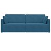 vidaXL Boden-Sofa-Bett 200cm Blau Samt