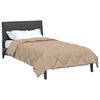 vidaXL Sommerdecke Taupe 220 x 155 cm Mikrofaser