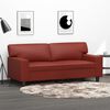 vidaXL 2-Sitzer-Sofa Weinrot 140 cm Kunstleder