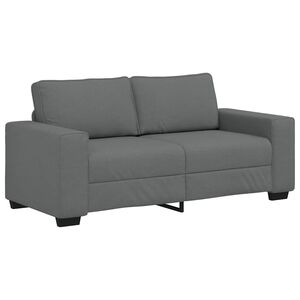 vidaXL 2-Sitzer-Sofa Dunkelgrau 180x77x82 cm Stoff