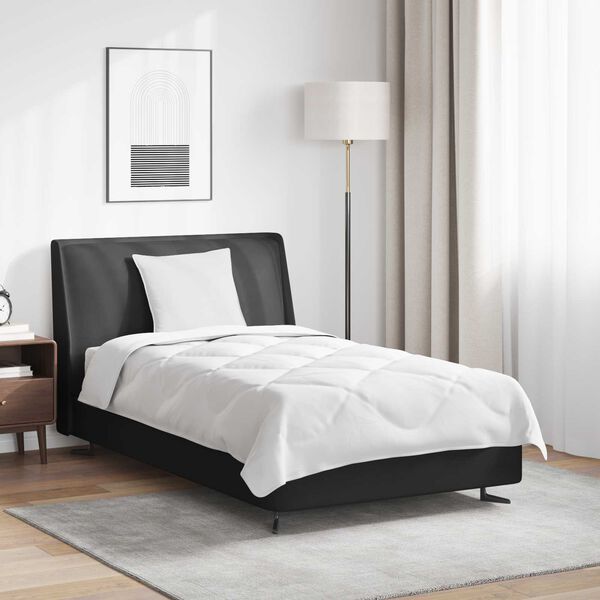 vidaXL Ganzjahresbettdecke mit Kissen 2 pcs Weiß Mikrofaser