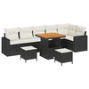 vidaXL Gartensofa-set 9 stk. Schwarz Poly-Rattan