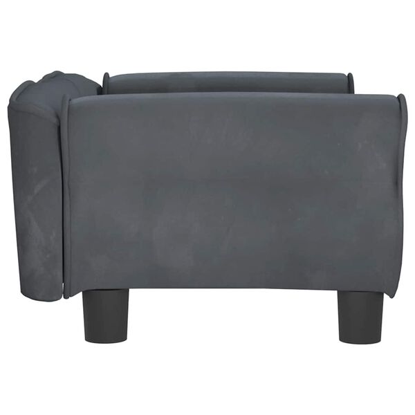 vidaXL Hundebett Dunkelgrau 70x45x30 cm Samt