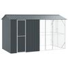 vidaXL Vogelk&auml;fig Anthrazit 430 x 208 x 247 cm Verzinkter Stahl